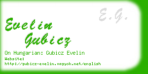 evelin gubicz business card